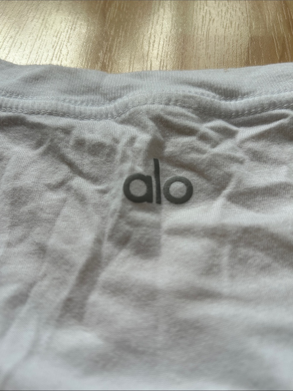 ALO Yoga White Sleeveless Muscle Tee - Lightweight Top (XL note no size tag)
